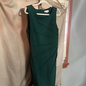 Calvin Klein Dark Green Midi Dress-1306